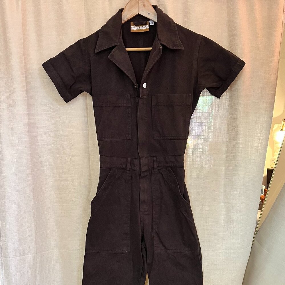 Big Bud Press Short Sleeve Jumpsuit Espresso Brown